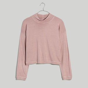 Madewell NWT Rivet & Thread Mockneck Crop Tee
